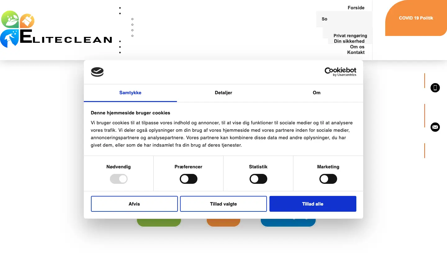 EliteClean — Før